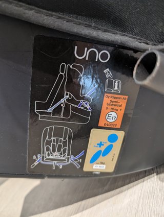 Silla Coche Klippan WOB Uno a contramarcha
