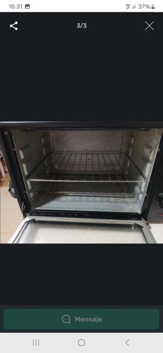 Horno pequeño Saivod negro