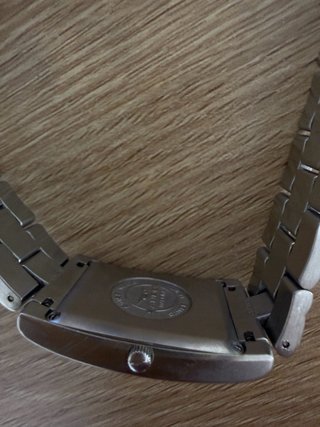 Reloj Sandoz Rectangular Negro y Plateado