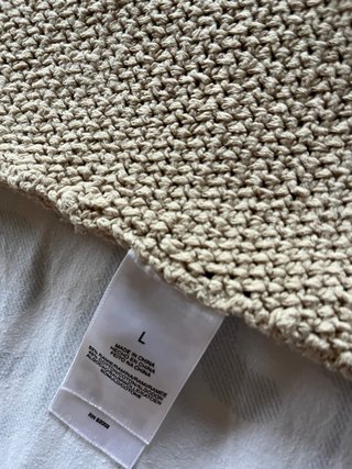 Top ganchillo Liz Claiborne beige