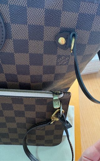 Bolso Louis Vuitton Damier con neceser