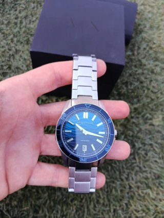 Reloj Armani Exchange Azul y Plateado
