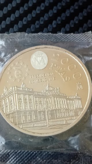MONEDA 2000 PESETAS PLATA 1995