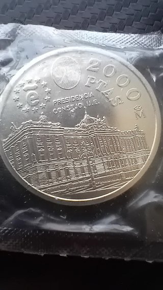 MONEDA 2000 PESETAS PLATA 1995