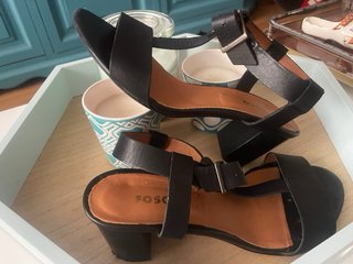 Sandalias Fosco de Piel color Negro.