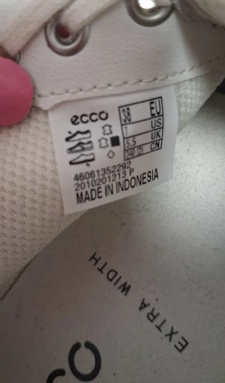 Zapatillas Ecco Talla 38 Blancas