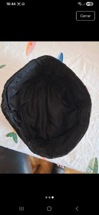 Gorro Turco/Árabe Negro y Dorado