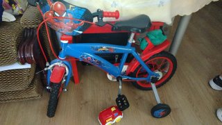 Bicicleta Spiderman niño 4 años