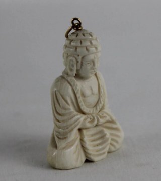 Amuleto Buda Oro y Hueso