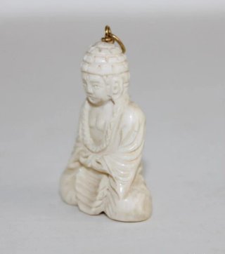 Amuleto Buda Oro y Hueso
