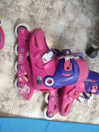 Patines Oxelo Niña Talla 30-32 Rosa/Morado,pocouso