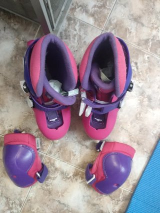 Patines Oxelo Niña Talla 30-32 Rosa/Morado,pocouso