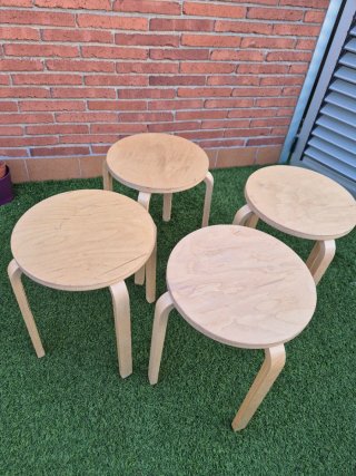 Taburetes Ikea Frosta Madera