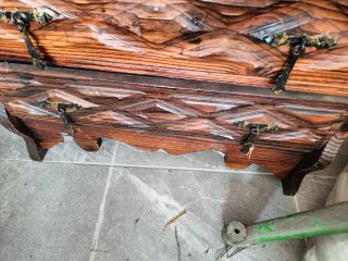 Escritorio Castellano Madera Tallada