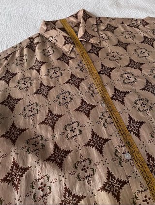 Camisa Vintage Seda Hecha a Mano