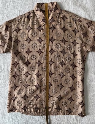 Camisa Vintage Seda Hecha a Mano