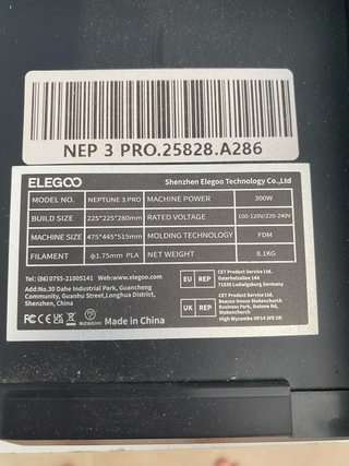 Impresora 3D Elegoo Neptune 3 Pro
