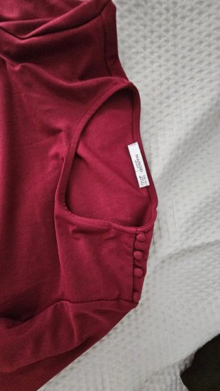 Vestido Mango Rojo Talla XS
