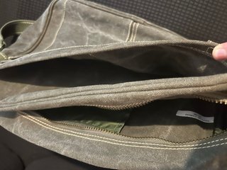 Bolso bandolera Coronel Tapioca lona verde militar