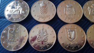COLECCIÓN COMPLETA 12 MEDALLAS CEE