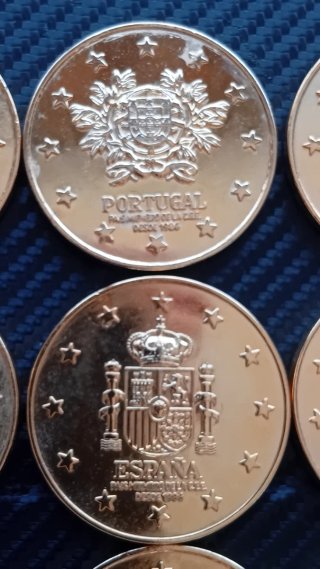 COLECCIÓN COMPLETA 12 MEDALLAS CEE