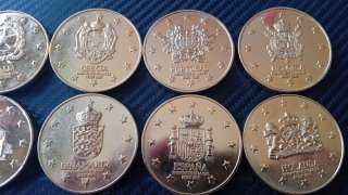 COLECCIÓN COMPLETA 12 MEDALLAS CEE