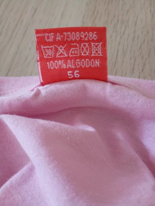 Camiseta Rosa Talla L
