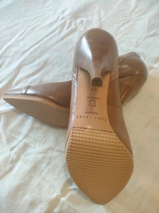 Zapatos tacón Pura López Marrones Talla 38