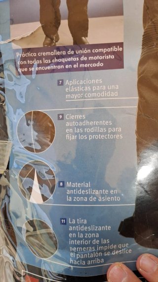 Pantalón de moto Crivit Talla XL