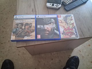 Lote Juegos PS5 y Switch: Uncharted, MGS, Pokémon