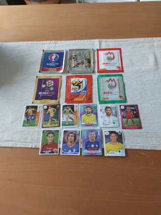 6 bustine figurine Panini + figurine campioni
