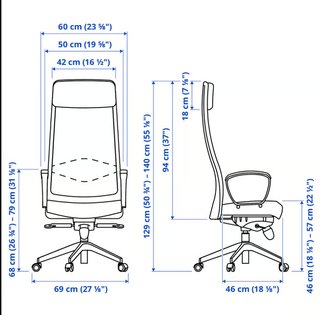 Silla de oficina Markus IKEA Negra