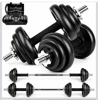 Set Mancuernas 20kg Hierro Fundido