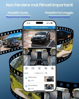XEGA Dash Cam 4G LET GPS G-Sensor