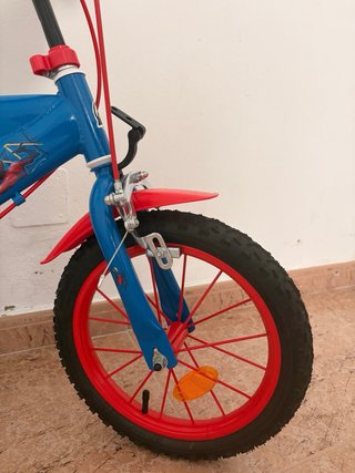 Bicicleta Spiderman Azul y Roja