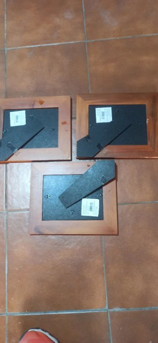 3 Marcos de Madera 30x25
