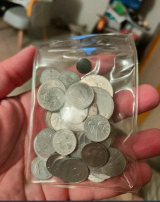 25 centesimi 1902 + 1 centesimo 1917 + 50 monete