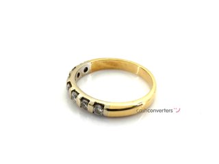sortija oro 18k con piedra