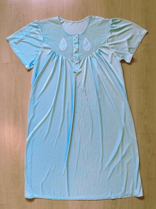 Conjunto vintage maternidad camisón y bata