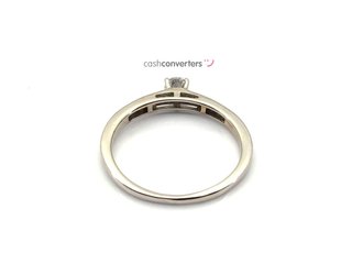 sortija oro 18k con piedra con diamante t. 13 (16,88 mm)