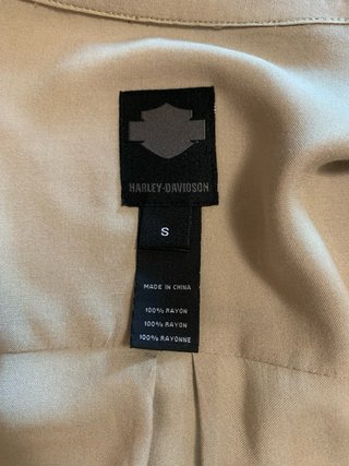 Camicia Harley-Davidson donna S beige