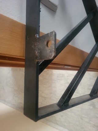 Pareja de rejas de hierro macizo