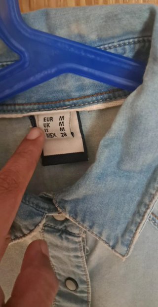 Camisa vaquera degradada azul