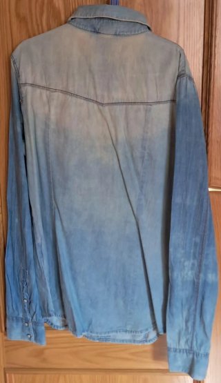 Camisa vaquera degradada azul