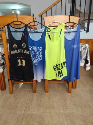 Conjunto de camisetas Tirantes Deportivas