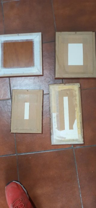 4 Cuadros Perros Bordados