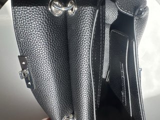 Bolso Armani Exchange ecopelle martellato negro