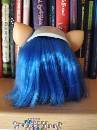 Muñeca Vip Pets pelo Azul con auriculares