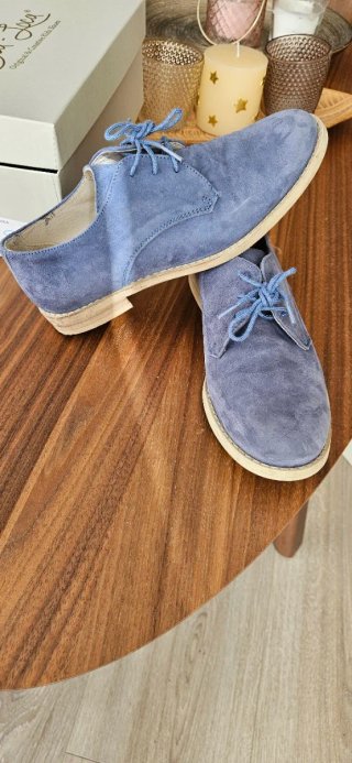 Zapatos serraje Oca-Loca niño azul talla 33