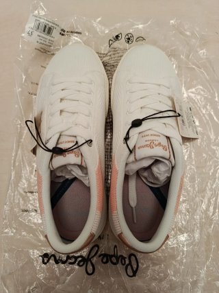 Zapatillas Pepe Jeans blancas y rosa T 37 NUEVAS